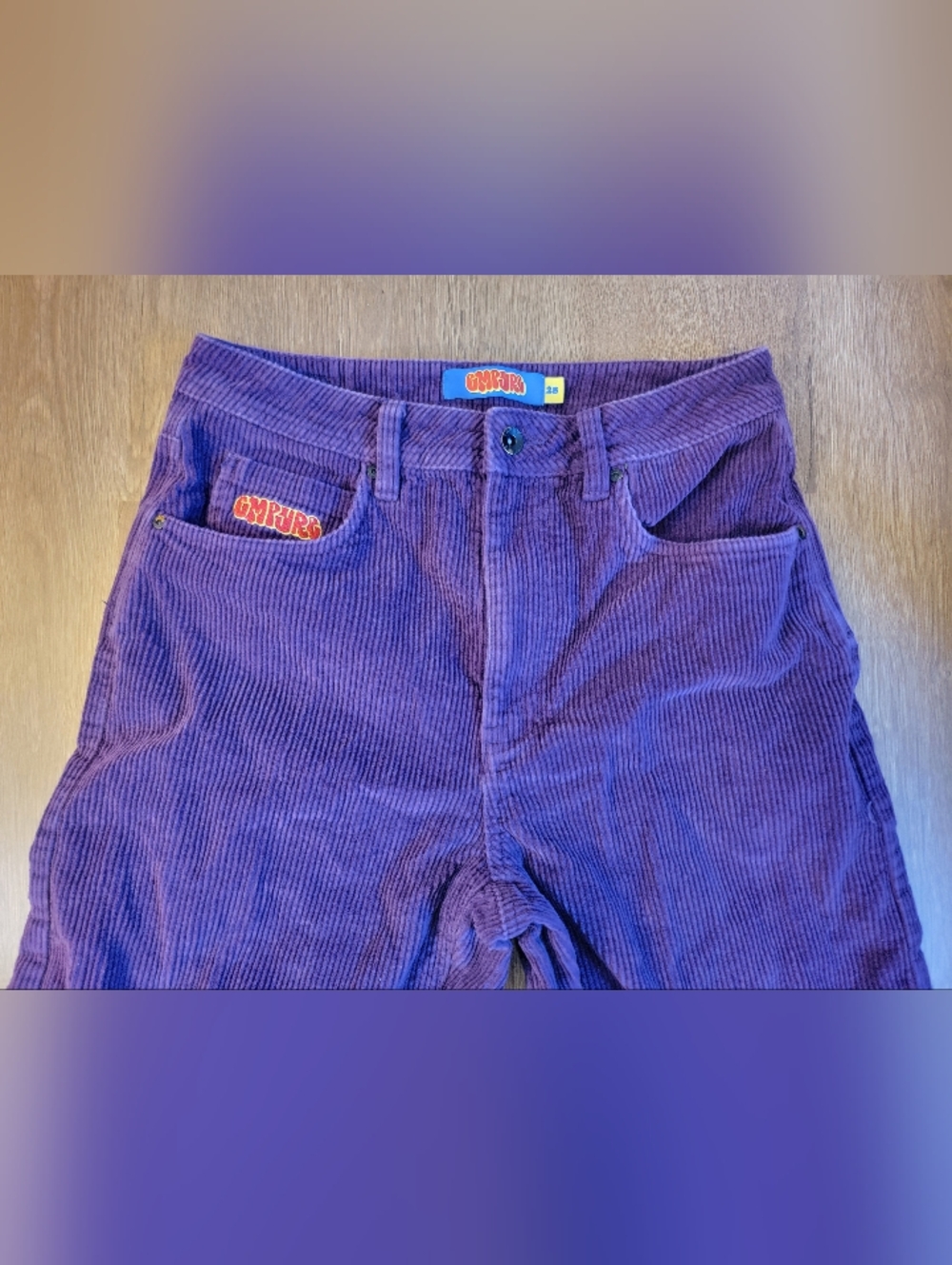 Empyre Purple Courderoy Pants - Size 28